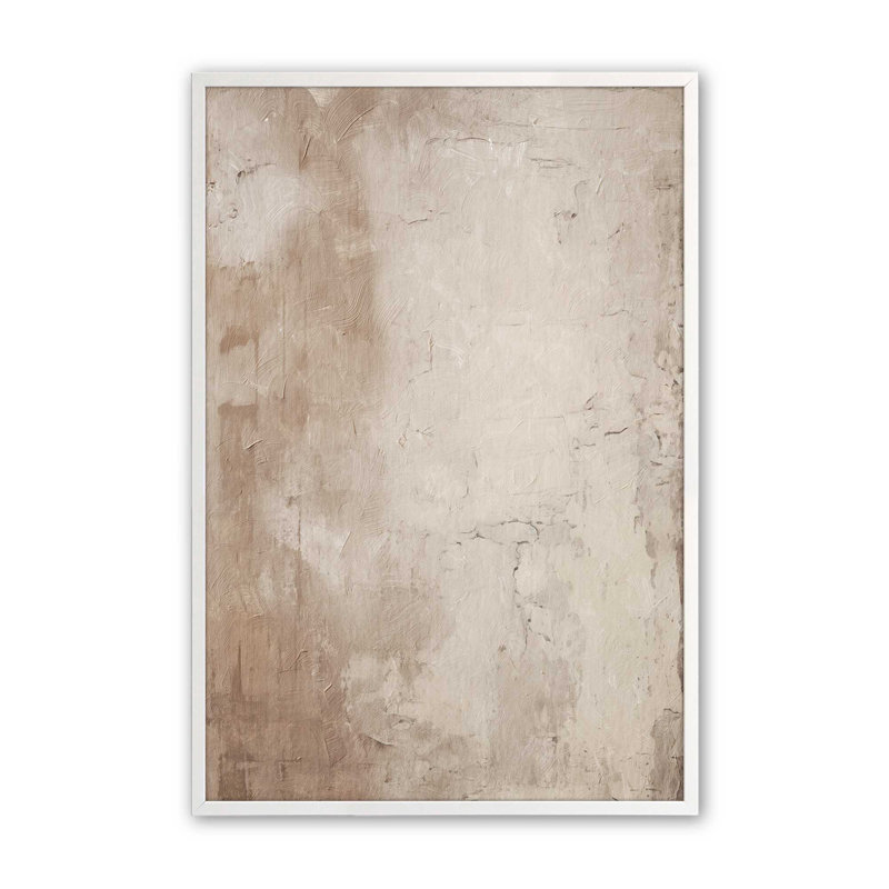 Fresco's Silent Tale I, Cadre simple blanc opaque, H 37 po x l 25 po