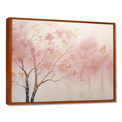 Art sur toile, "Minimalisme rose et or II"