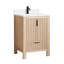 Ensemble de meuble-lavabo à simple cuve 24 po en chêne naturel avec plateau en pierre blanche à grain blanc-1930349674-1930349672