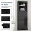 Armoire de salle de bain sur pied autoportante avec tablette réglable-2098279339