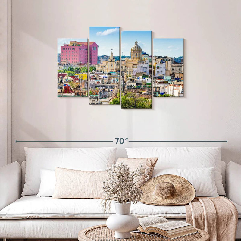 Marchelle Colourful Havana Skyline, 27'' H x 43'' W
