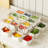 Food Serving Tray Storage Box with Hidden Handle 12 Grids Design Large Capacity Good Sealing