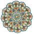 Blue/Ivory/Teal/Orange/Gray/Green