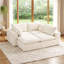 Canapé modulaire en L avec repose-pieds Corduroy