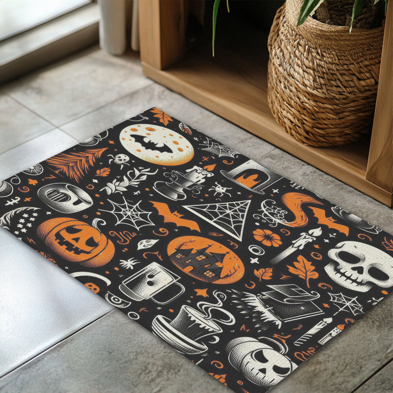 Tapis tressé Minimal Haunts, Rectangulaire 3 pi x 5 pi