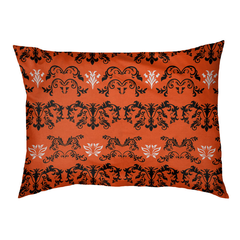 Lit pour chat Houston Houston, Taille grande - L 42 po x l 52, Orange / noir / blanc / noir
