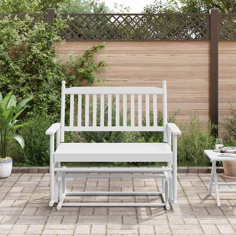 Abhigna Outdoor Bench, White