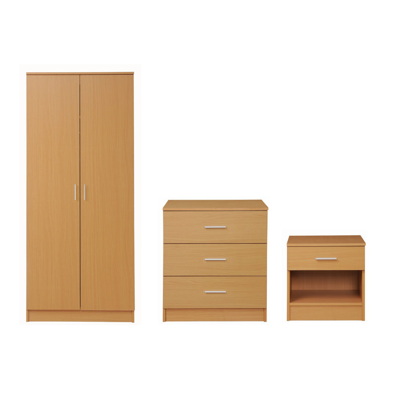 Armen Piece Bedroom Set, Beech