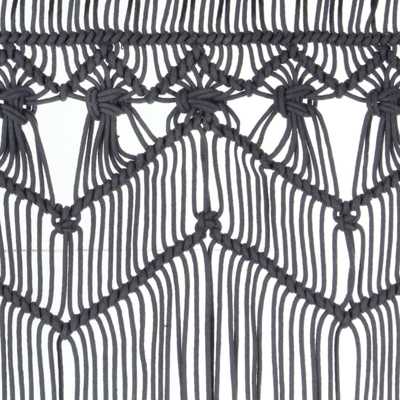 Lastrup Sheer Curtain Single Panel, Anthracite