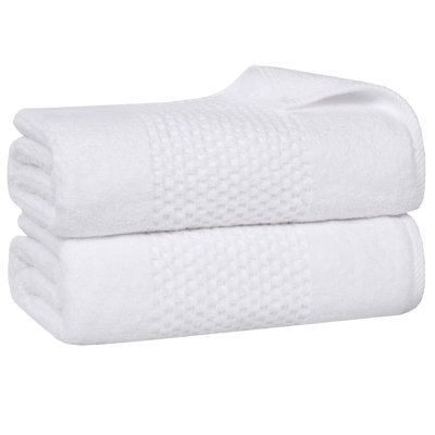 Playa Zero Twist Cotton Medium Weight Solid Waffle Textured Bath Sheets