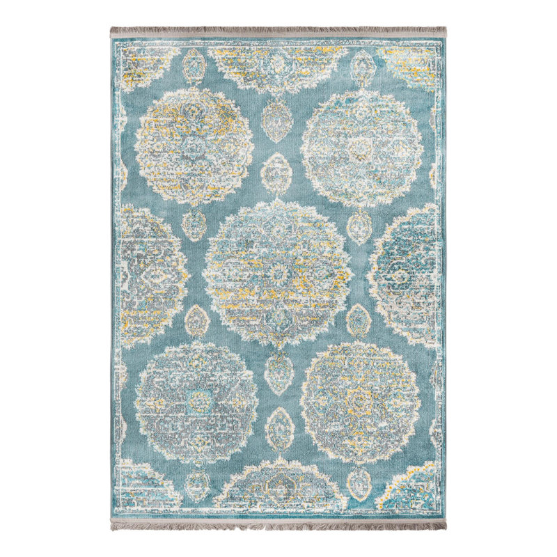 Paragon Floral Indoor Rug, Rectangle 4'3" x 6'
