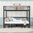 Metal Bunk Bed With Ladder And Slats-369576588