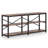 70.9" Extra Long Console Table With Storage Shelves, 3-Tier Industrial Sofa Table Behind Couch, Modern Entryway Table With X-Frame Metal Design, Narrow Hallway Bookshelf For Living Room-1066535301
