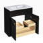Bathroom Vanity with Ceramic Sink Combo Freestanding Storage Cabinet with Handles-1561590155