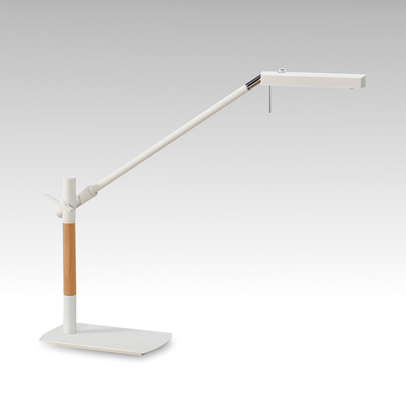 Rye Adjustable Metal Desk Lamp, White
