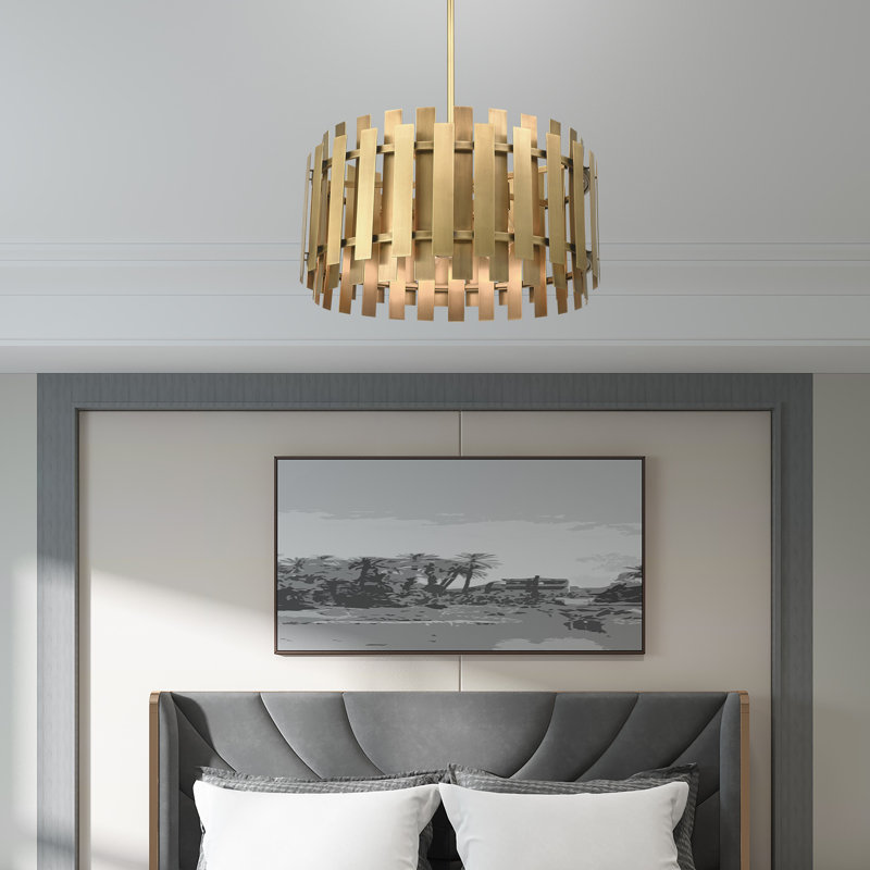 Lustre tambour unique à 6 lumières Greenwich