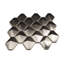 Terrapin 2x3 Geometric Polished Metal Mosaic Tile