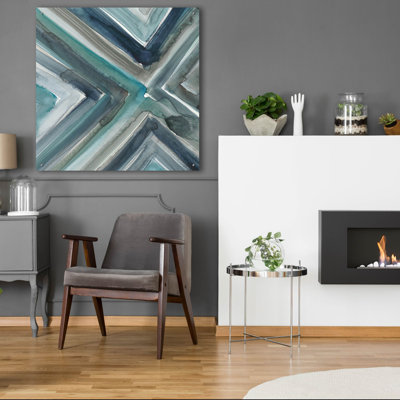  «Freshwater Tide 2» par Chariklia Zarris, art mural en verre acrylique, 36 po x 36 po