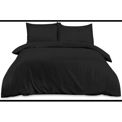 Soft Cotton Duvet Cover Set 200 Thread Count Breathable Lightweight Bedding Set with Pillowcases Durable Easy Care Bed Linen UK