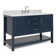 Abby 55'' Single Bathroom Vanity with Carrara Marble Top