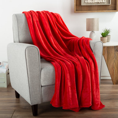 Throw Blanket for Home Decor - Oversized, Lightweight, Plush Microfiber Throw for Couch, Bed, or Chair and Extra Warmth by Lavish Home