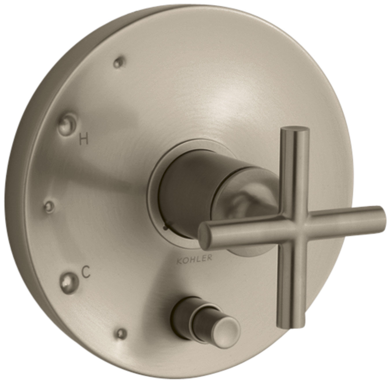 Purist Rite-Temp Pressure-Balancing Valve Trim, Vibrant Brushed Bronze