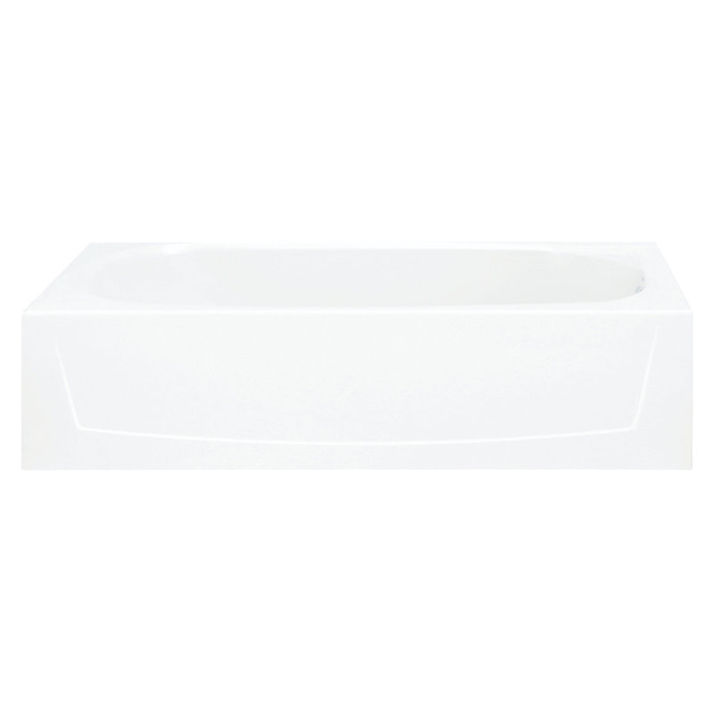60" W x 75.75" H Frameless Rectangle Sliding Tub & Shower Kit with Towel Bar and Base Included, Silver