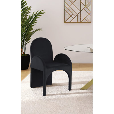 Caserta 18.5'' H Velvet Upholstered Armchair