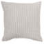 Woven Ticking Stripe Cushion in Dove Grey-1374238514-1374238515