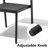 Cyanni 10 - Person 94.5'' L Outdoor Dining Set with Umbrella Hole-714134021