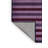 Machine Washable Horizontal Stripes Purple Area Rug