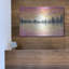  «Sunrise Tree Line» par Anika Goodhue, art mural en métal, 16 po x 12 po-1903801583