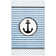 Tapis ivoire / bleu marine Hickman