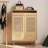Solid wood furniture storage shoe cabinet