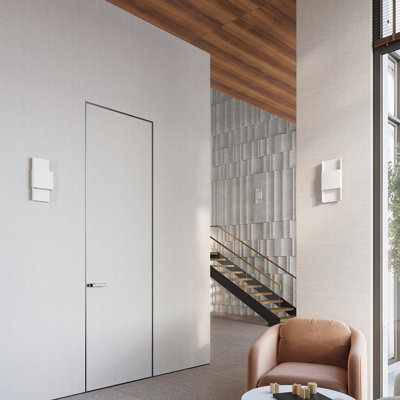 Steel Flush Mounted Sconce