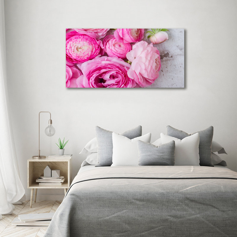 Wild Roses - Wrapped Canvas Print, Canvas, 70cm H x 140cm W