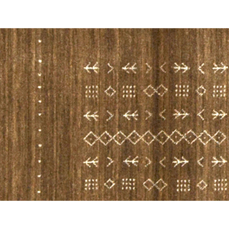Tapis brun noué à la main de haute qualité