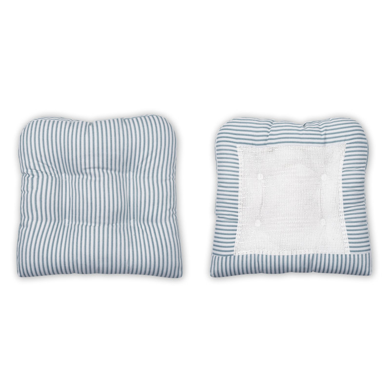 Charis Outdoor 2.5'' Dining Chair Chair Pad, 2.5" H x 16" W x 16" D, Blue