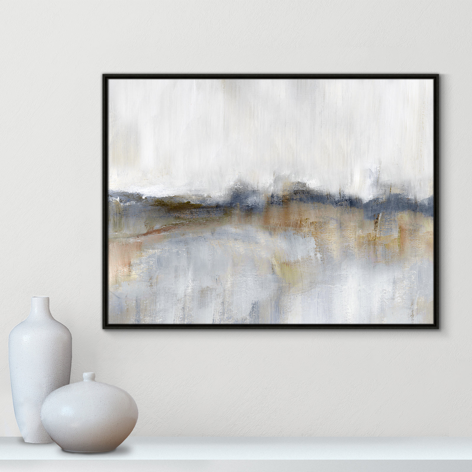 Autumnal Tide Print by Nan, 31.5" H x 41.5" W, Black