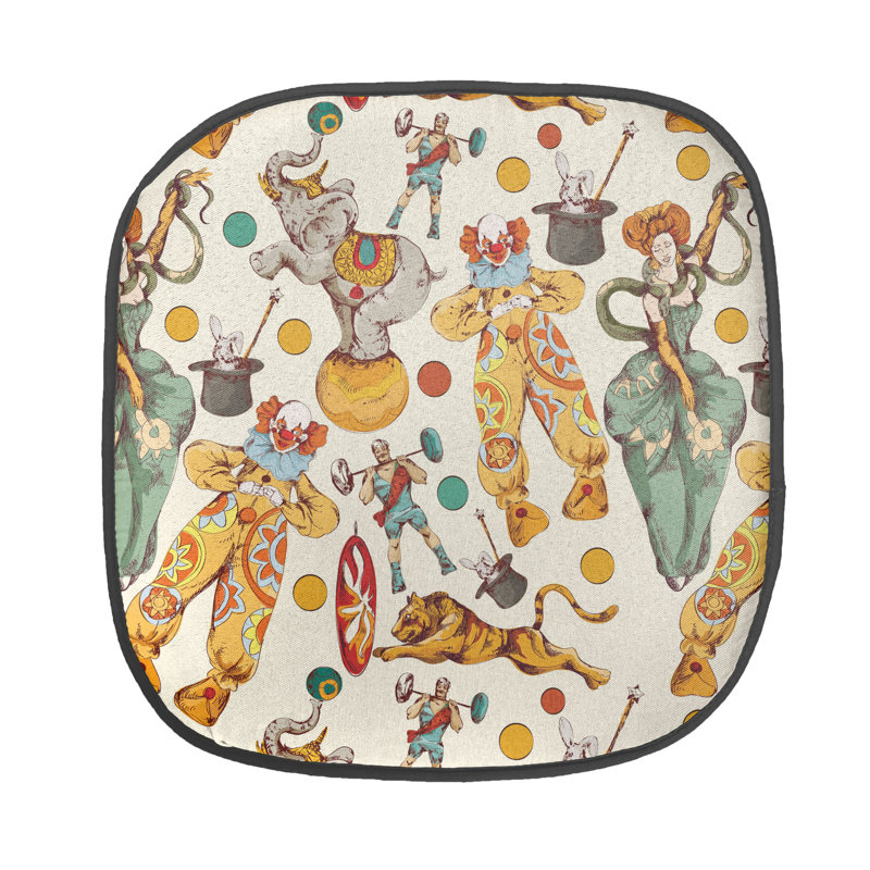 Outdoor 1.38'' Dining Chair Seat Cushion, Blue/Red/Yellow