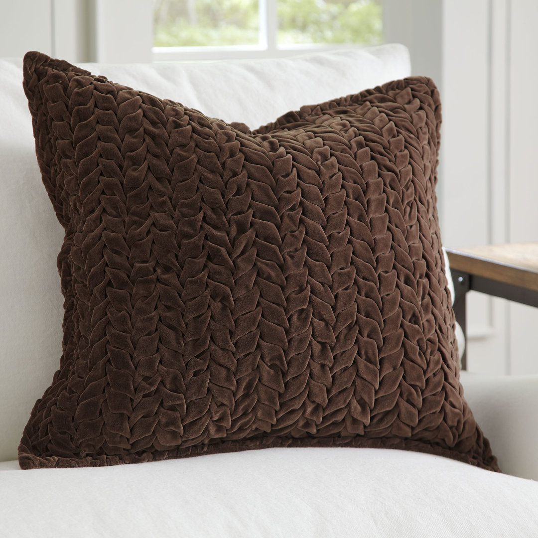 Bradninch Velvet Quilted Pillow Cover Amity Home 