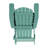 Balasi Contemporary Commercial Grade All-Weather Poly Resin Indoor/Outdoor Folding Adirondack Chair-1335100980