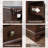 Rustic Brown Bedside Table