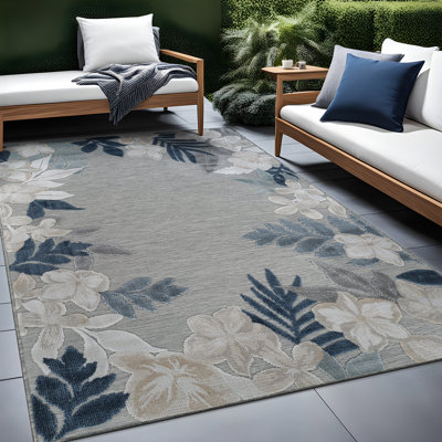 Tapis floral d'intérieur pour l'extérieur
