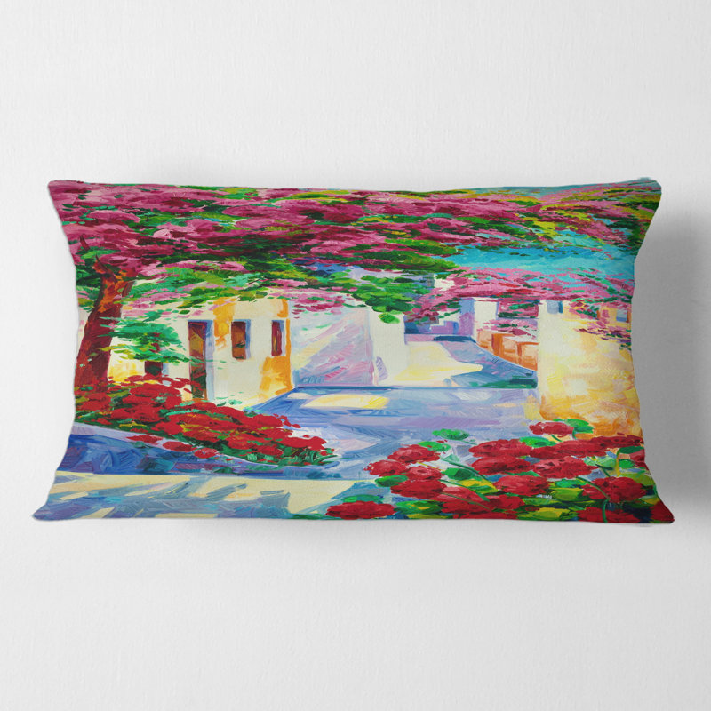 Housse et insert de coussin rectangulaire Santorini