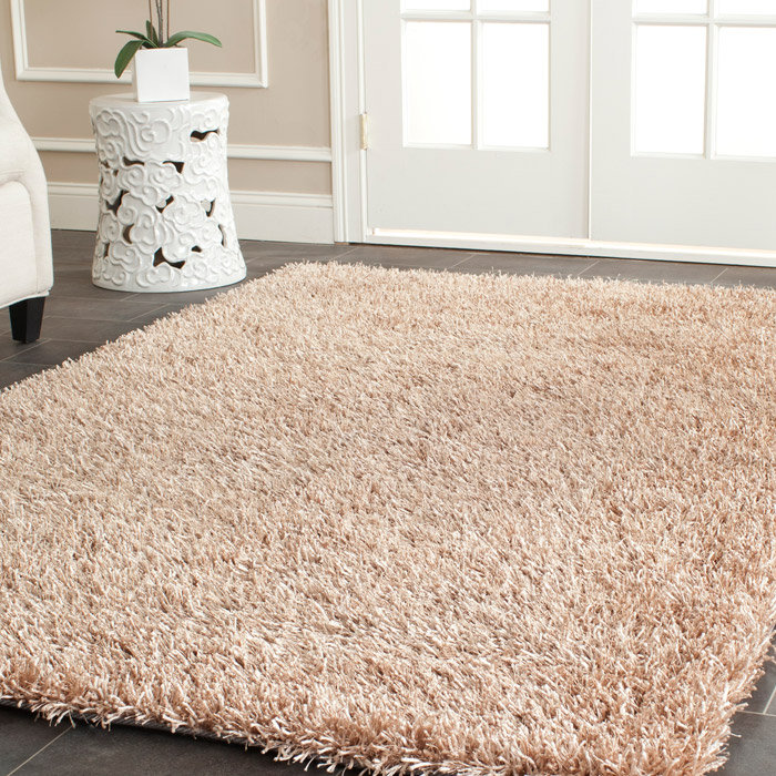 Callie Solid Colour Hand Woven Area Rug, Rectangle 122 x 183 cm