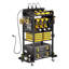 Chariot de rangement pour outils à 4 niveaux avec station de chargement sur roulettes