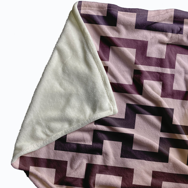 Blanche Plain Weave / Muslin Throw Blanket, Pink