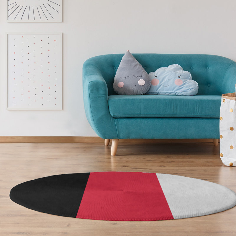 Chenille Indoor Rug, Round 5'