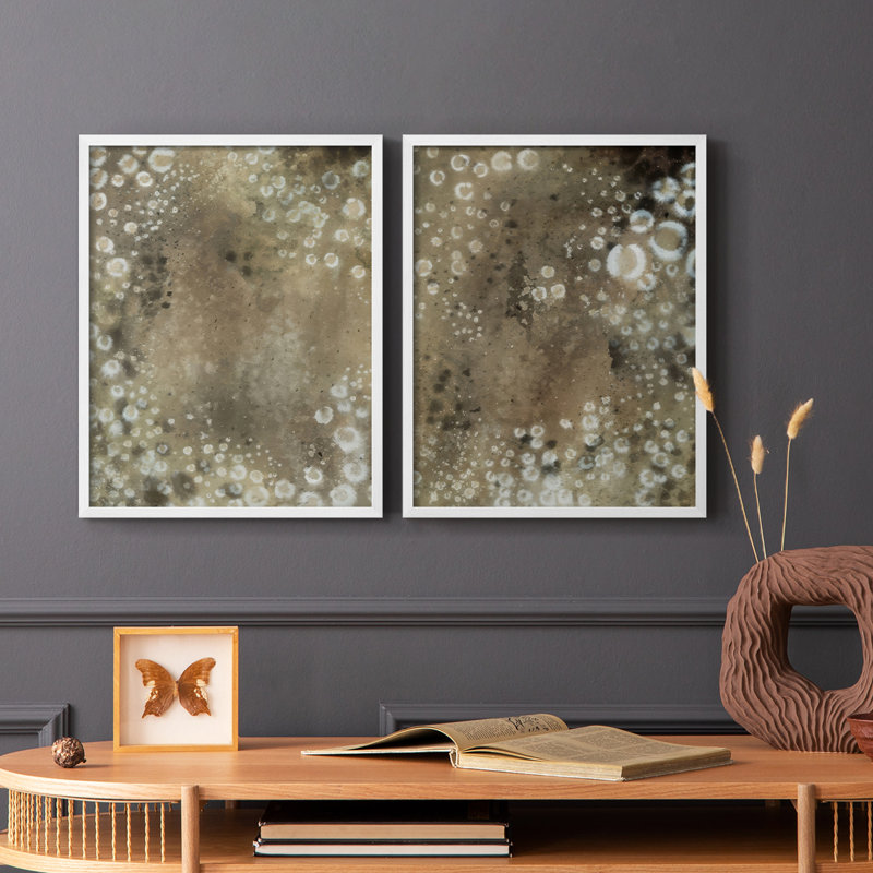 Impression encadrée Inky Safari I-Premium - prête à être accrochée - aucun clou requis - aucun clou requis, Blanc
